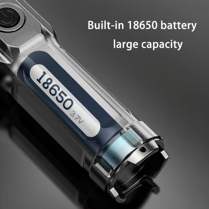 APOLLOFIRE High-Power Zoom Flashlight, Outdoor Multifunctional Portable Household Mini Telescopic Zoom Light, Camping Gear, Outdoor Flashlight, Portable Flashlight, Mini Torch, Durable Construction, Sturdy Build, Bright Beam,