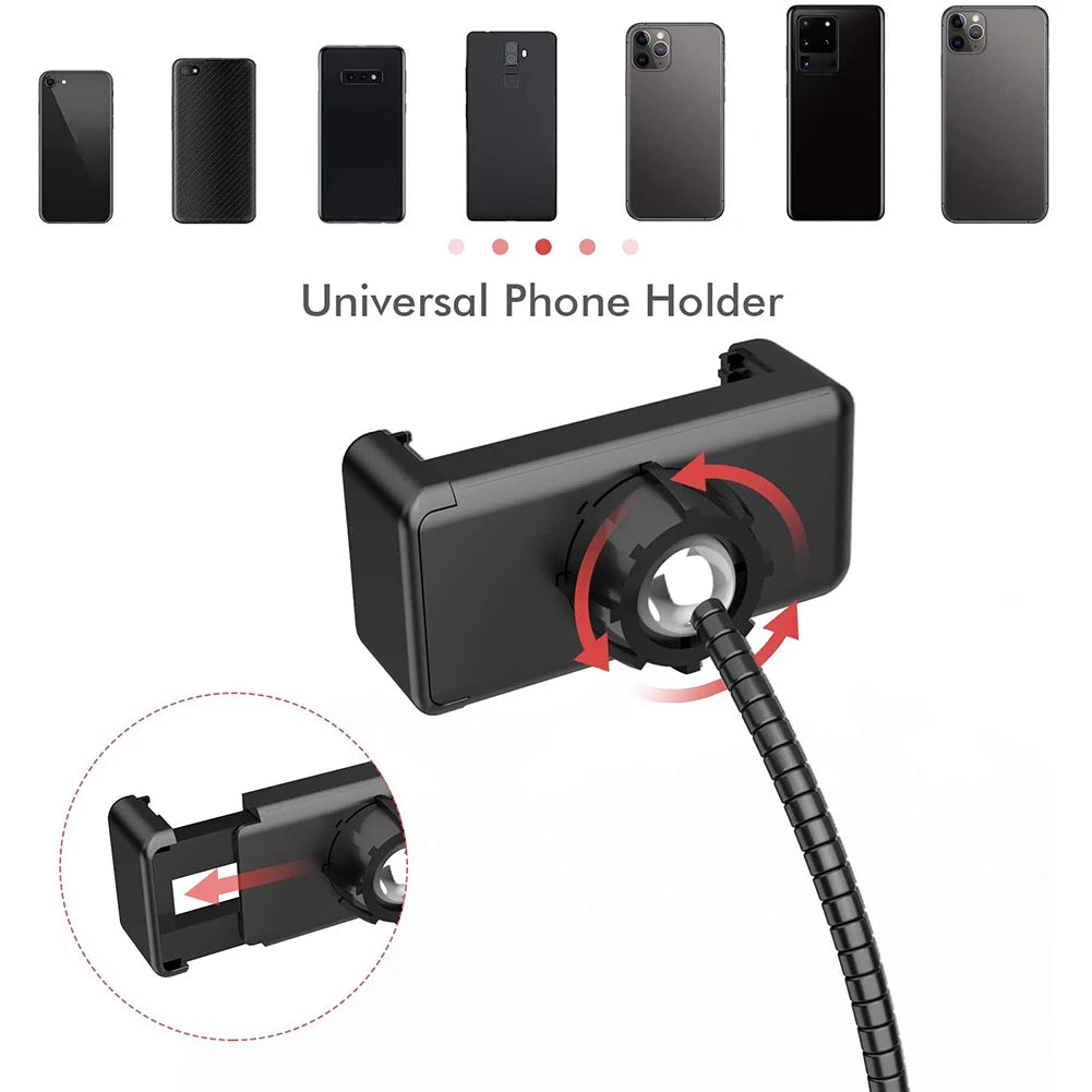 LED Selfie Ring Light 3 modes Dimmable Photography Lamp with 50cm Tripod Remote control For Phone Video Live Makeup Fill Light