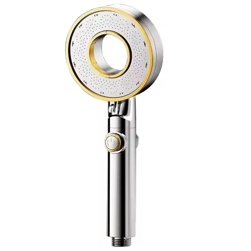 High Pressure Shower Head 3 Modes Adjustable Showerheads Water Saving One-Key Stop Water Spray Nozzle Bathroom Faucet Accessorie