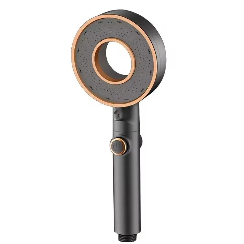 High Pressure Shower Head 3 Modes Adjustable Showerheads Water Saving One-Key Stop Water Spray Nozzle Bathroom Faucet Accessorie