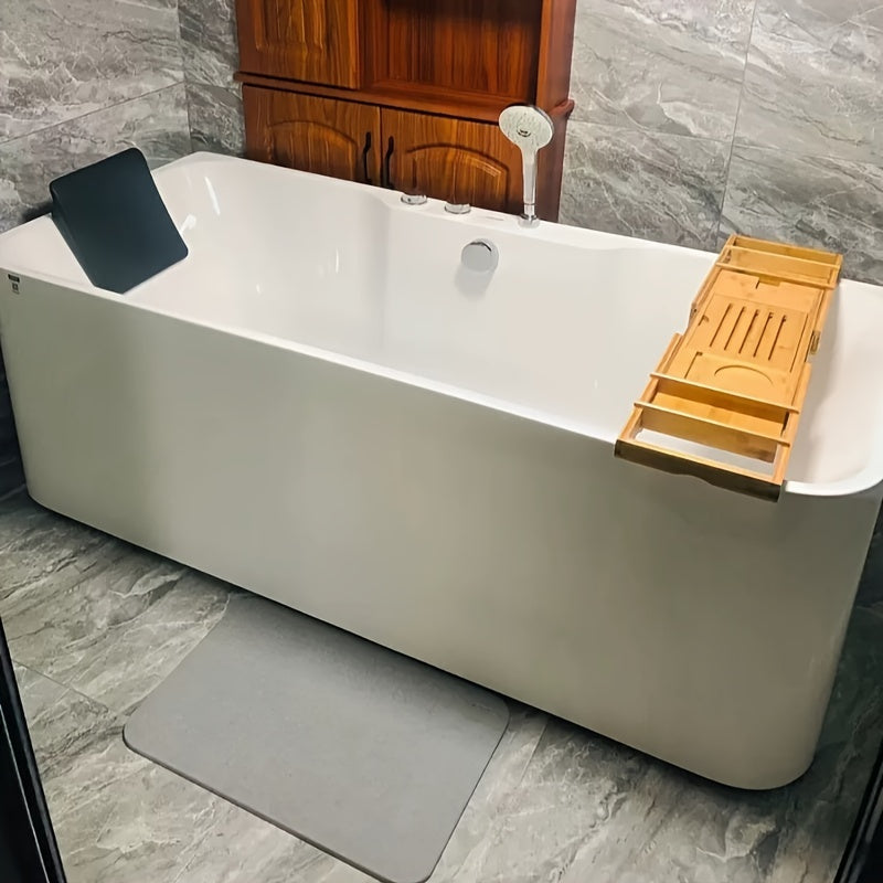 1pc Premium Expandable Bathtub Tray Caddy, Adjustable Shower-Friendly, Unique House Warming Gift, New Home, Anniversary & Wedding Present for Couples, Bridal Shower Gift for Women, Christmas Present, Bath Bathroom Accessories